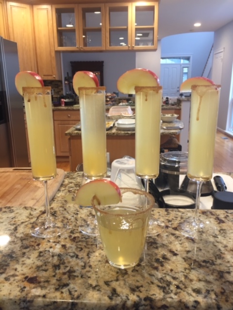 Caramel Apple Mimosas